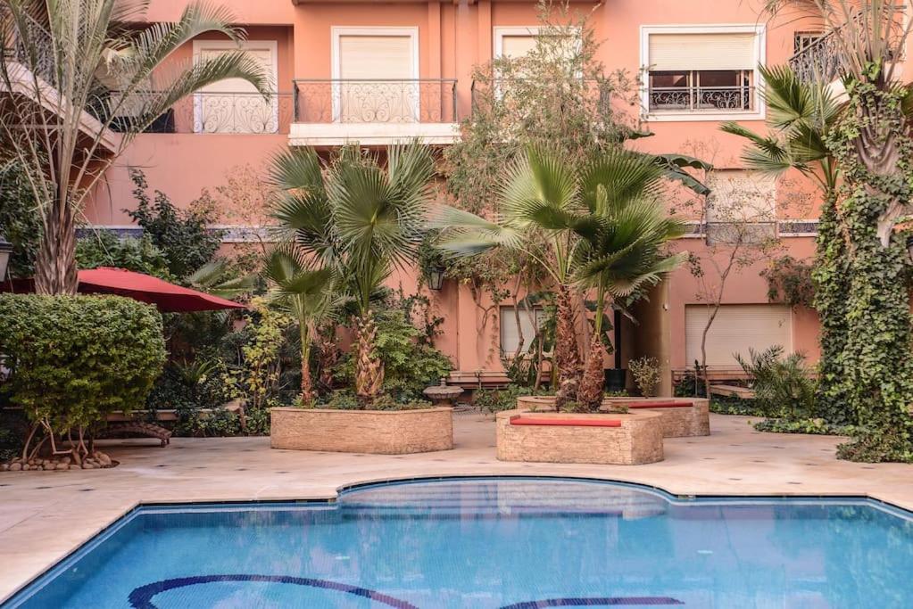Beautiful, Great Equipped 122 M Holiday Apartment Near Majorelle Garden And Gueliz With Pool Views And A Large Balcony And Terrace Marakeş Dış mekan fotoğraf